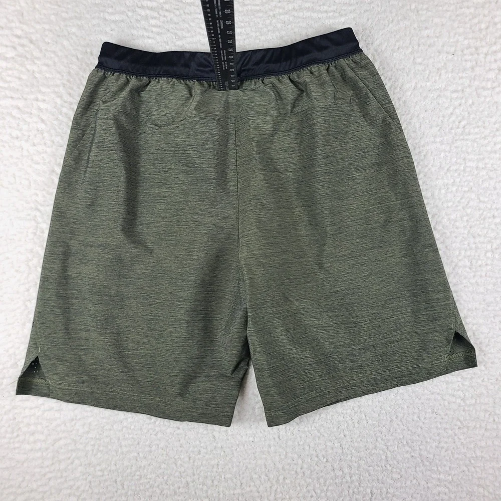 Adidas Shorts Mens Large Olive Green Track Gym Basketball Baggy‎ Loose